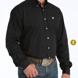 Cinch Men's Black Button-Down Shirt